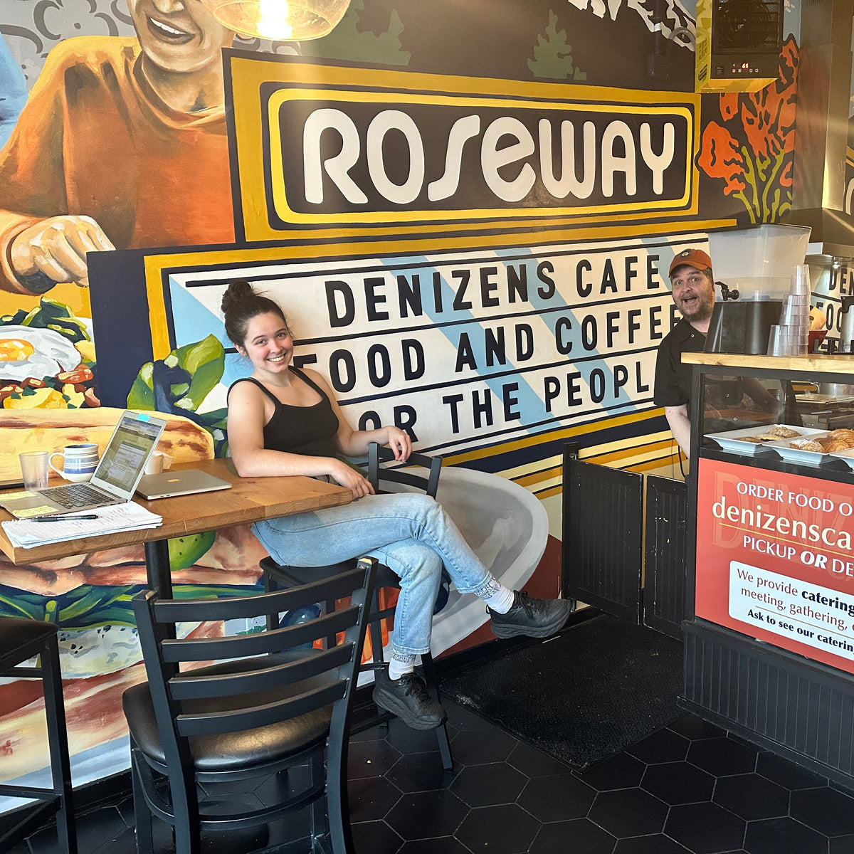 New Mural Unveiled at Denizen's Cafe! – Rocky Butte Coffee Roasters